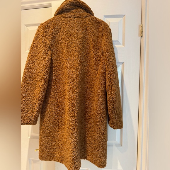 JCrew brown Teddy Coat in a size L - Picture 4 of 4